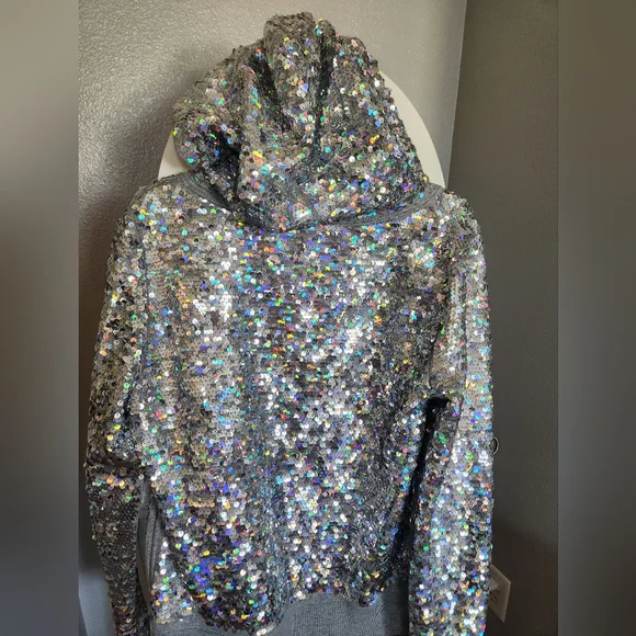 VS 2013 Fashion Show Sequin Zip-Up Hoodie - Picture 3 of 4